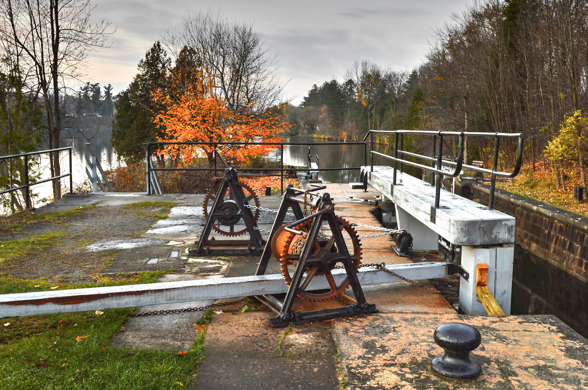 The iron lock gears at Watson's Mill, Manotick